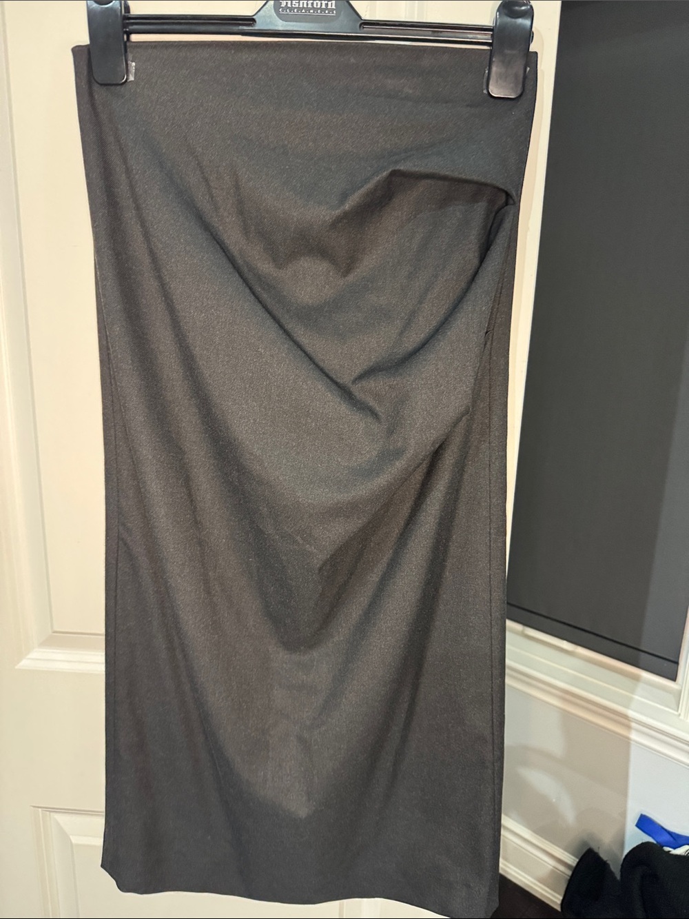 Zara Black Pencil Midi Skirt